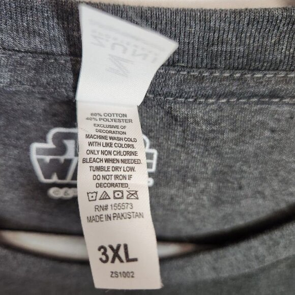 Men's Star Wars Rogue One K-2SO Grey Scale Poster Tee Size 3XL - Picture 6 of 7